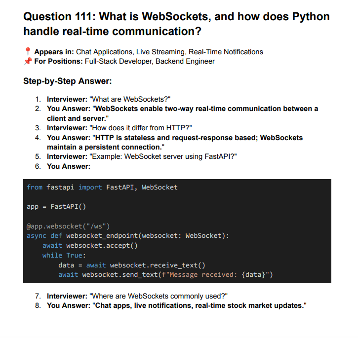 Python Coding Interview Guide: 100+ Must-Know Questions & Answers to Land 6-Figure Tech Jobs