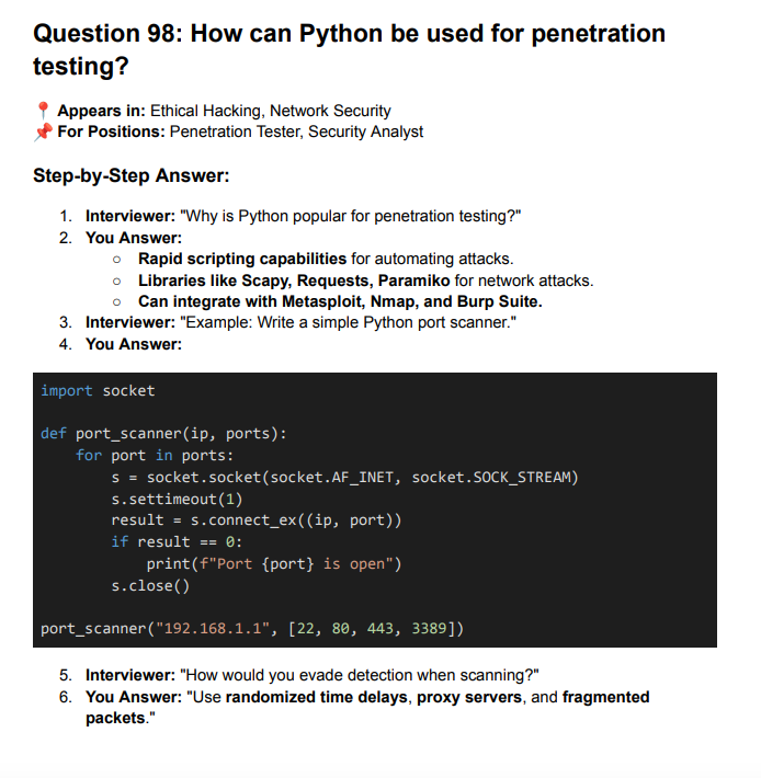 Python Coding Interview Guide: 100+ Must-Know Questions & Answers to Land 6-Figure Tech Jobs